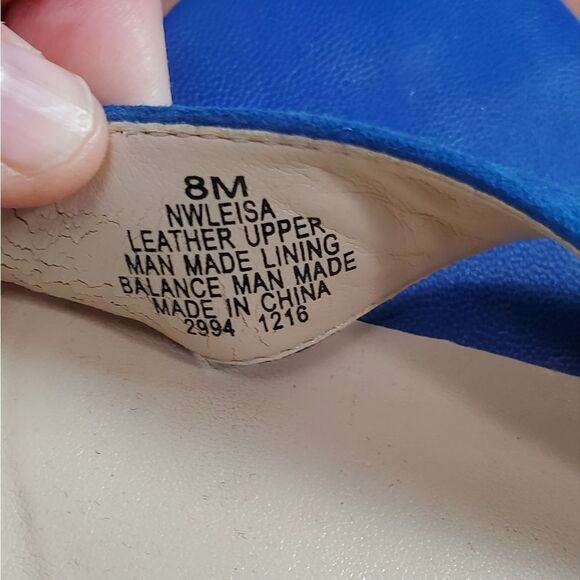 Nine West Royal Blue Suede & Leather Kitten Heels - Picture 6 of 6